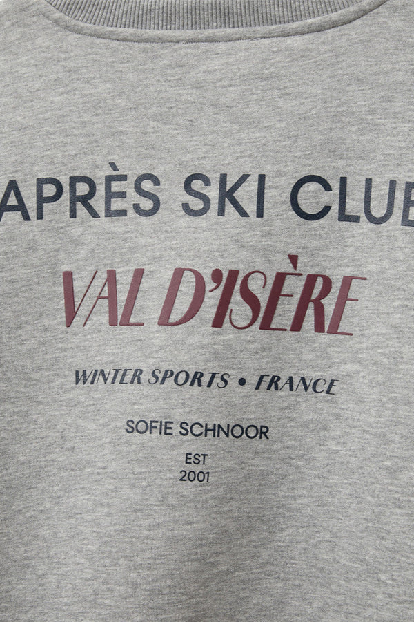 Aprés Ski Club Sweatshirt in Grey
