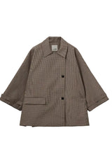 Selina Oversized Check Jacket