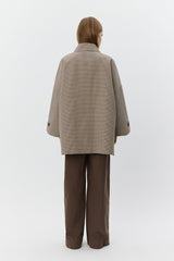 Selina Oversized Check Jacket