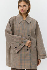 Selina Oversized Check Jacket