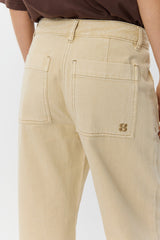 Straight Leg Jean in Warm Sand