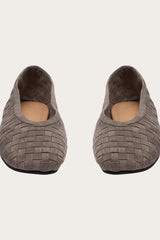 Ana Ballerina Flats in Stone Grey