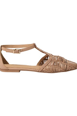 Frey Woven Sandals in Rose Sand