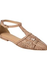 Frey Woven Sandals in Rose Sand