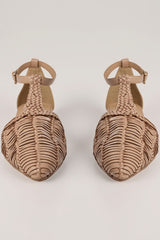 Frey Woven Sandals in Rose Sand