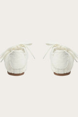 Ellie Ballerina Flats in Off White