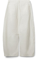 Barrell Shape Jean in Off White