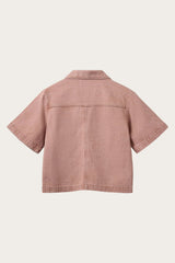 Short Sleeve Denim Shirt in Rose Denim