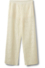 Crochet Lace Trouser in Cream