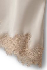 Vira Lace Detail Top in Feather Grey