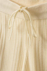Jolie Knit Shorts in Off White