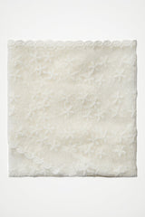 Floral Texture Scarf in White