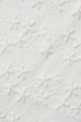 Floral Texture Scarf in White