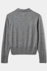 Grey Polo Knit
