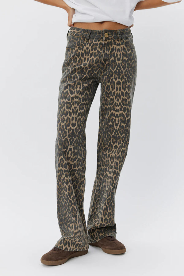 Leopard Print Jeans