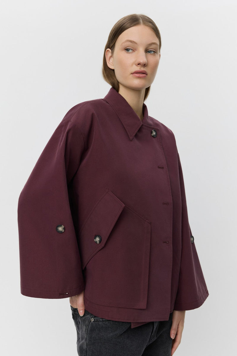 Agatha Jacket in Burgundy
