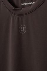 Sports T-Shirt in Dark Brown