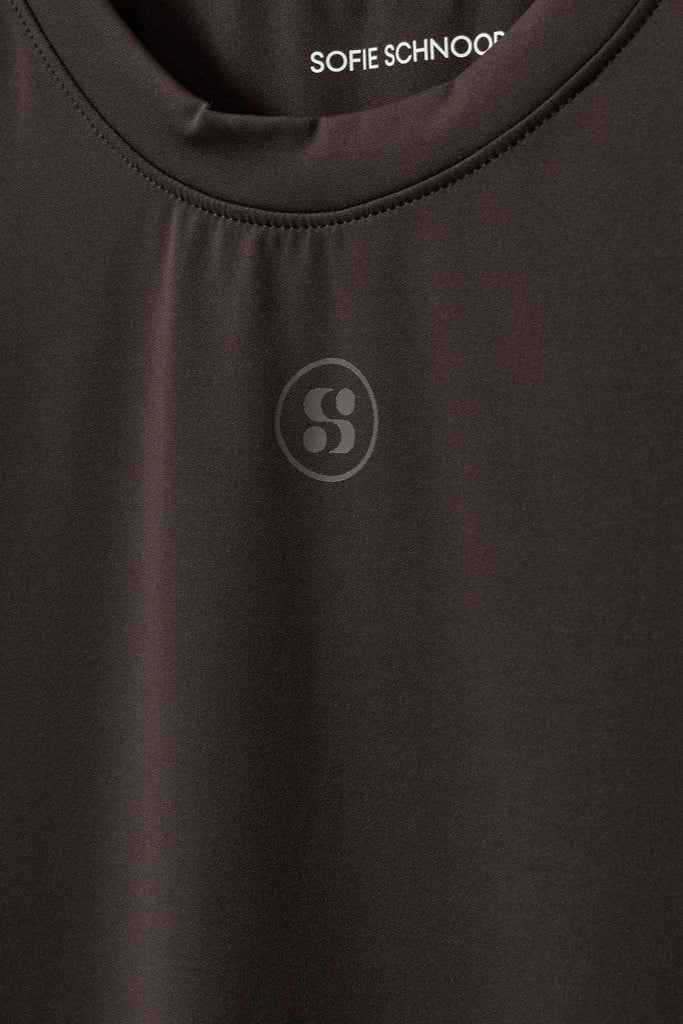 Sports T-Shirt in Dark Brown
