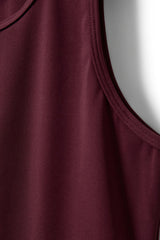 Janet Sports Top in Burgundy