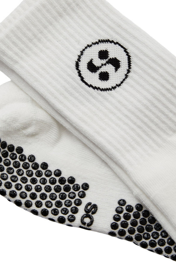 Pilates Grip Socks in White