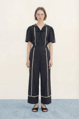 Wide Leg Pants in Navy