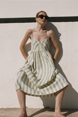 Floral Maxi Sundress in Yellow