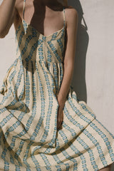 Floral Maxi Sundress in Yellow