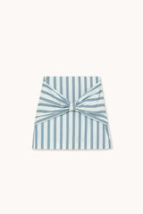 Retro Stripe Mini Skirt in Blue