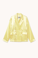 Satin Blazer in Yellow