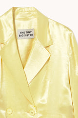 Satin Blazer in Yellow