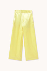 Satin Trouser in Yellow