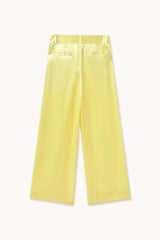 Satin Trouser in Yellow