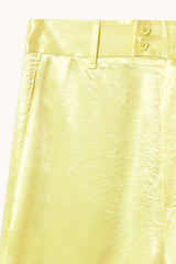 Satin Trouser in Yellow