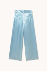 Satin Trouser in Light Blue
