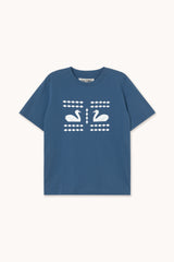 Swan Tee in Navy