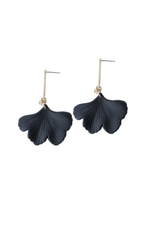 Ginko Drop Earring in Black