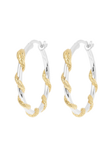 Big Twisting Serpent Hoop Earrings