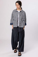 Check Shirt in Marine