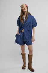 Set: Griselda Co-Ord in Dark Blue