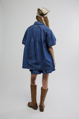 Set: Griselda Co-Ord in Dark Blue