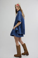 Set: Griselda Co-Ord in Dark Blue