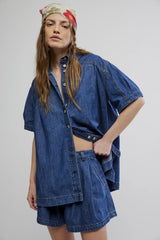 Set: Griselda Co-Ord in Dark Blue