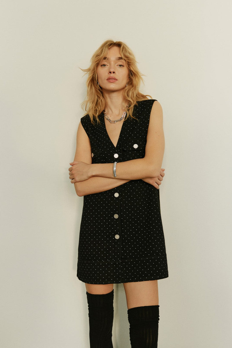 Billie Polka Dot Pinafore Dress