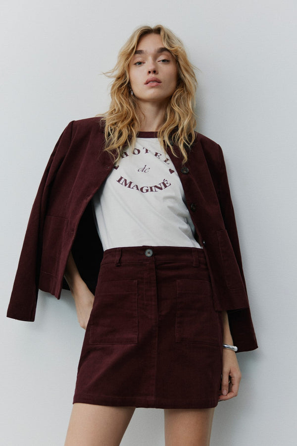 Zuri Jacket in Burgundy