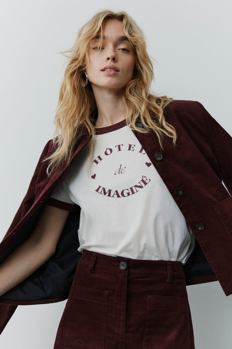 Zuri Jacket in Burgundy
