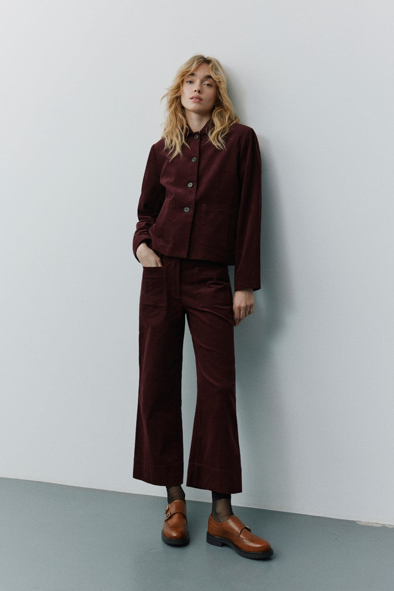 Zuri Jacket in Burgundy