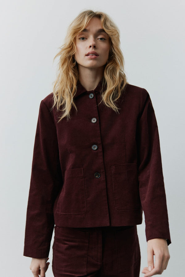 Zuri Jacket in Burgundy