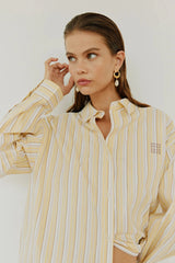 Oversized Shirt in Light Yellow