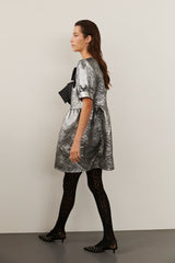 Silver Bow Dress