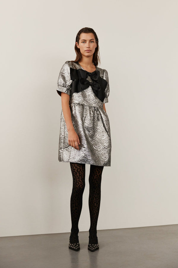 Silver Bow Dress